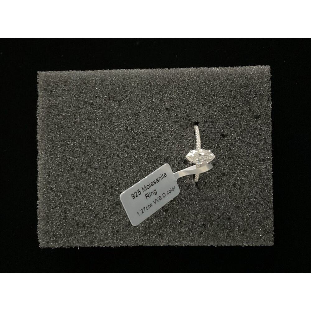 Moissanite Ring | 100% Passes Diamond Tester | Iced Out | New
